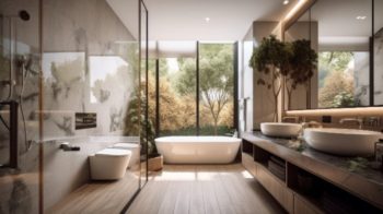 natural theme bathroom design remodel