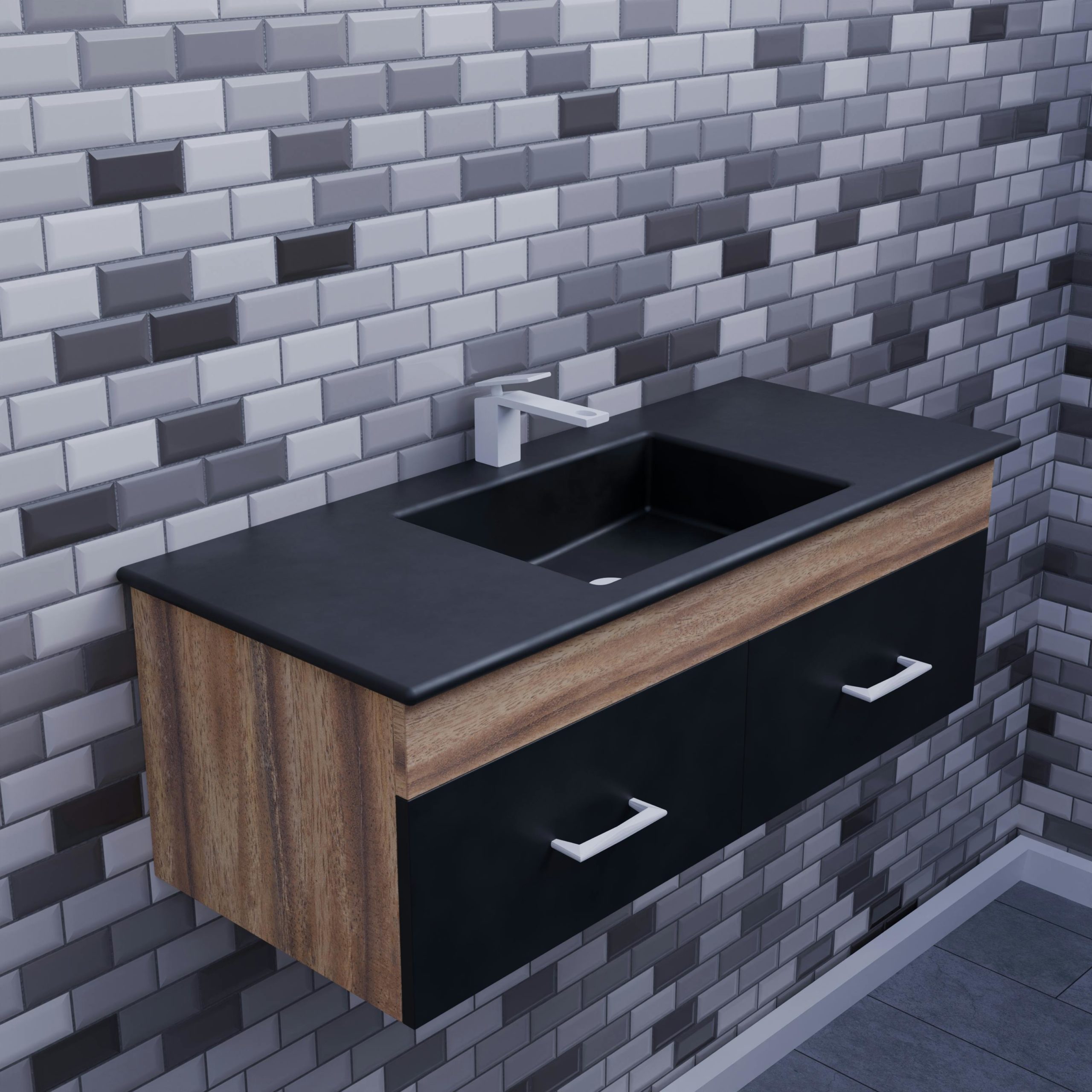 install a bathroom vanity